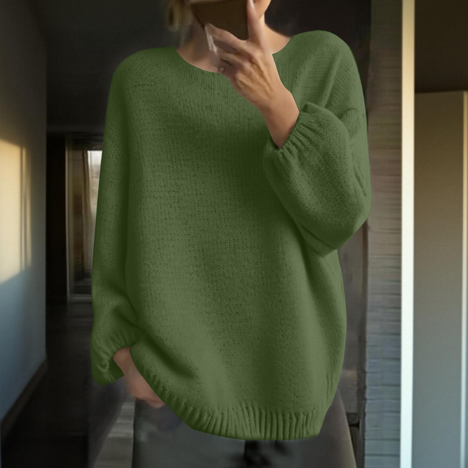 Женский Свободный Зимний Вязаный Модный Повседневный Пуловер XXL
Женский Свободный Зимний Вязаный Модный Повседневный Пуловер XXL