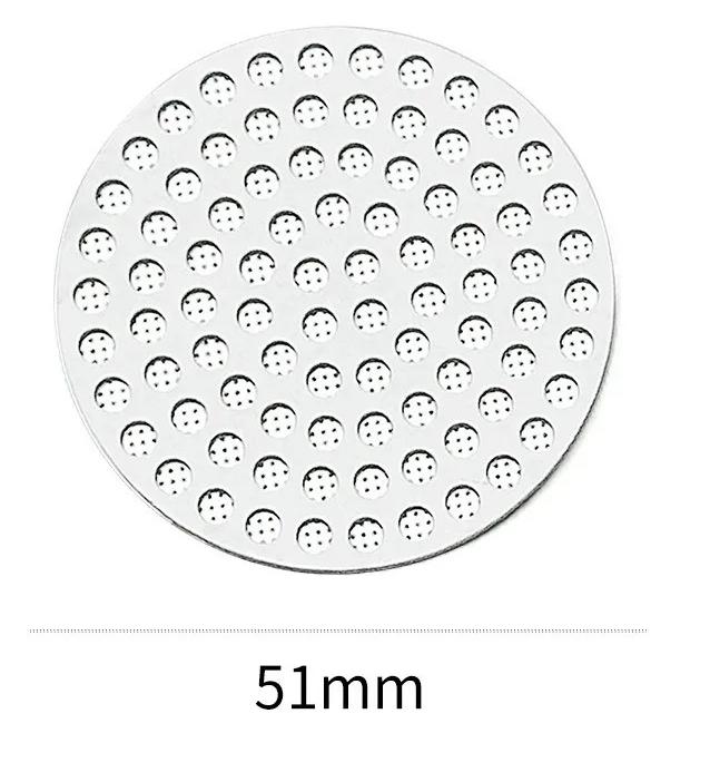 58mm Espresso Puck Screen 0.8mm Thickness Stainless Steel Reusable Coffee Filter Designed for Bottomless Portafilter Baskets
58mm Espresso Puck Screen 0.8mm Thickness Stainless Steel Reusable Coffee Filter Designed for Bottomless Portafilter Baskets