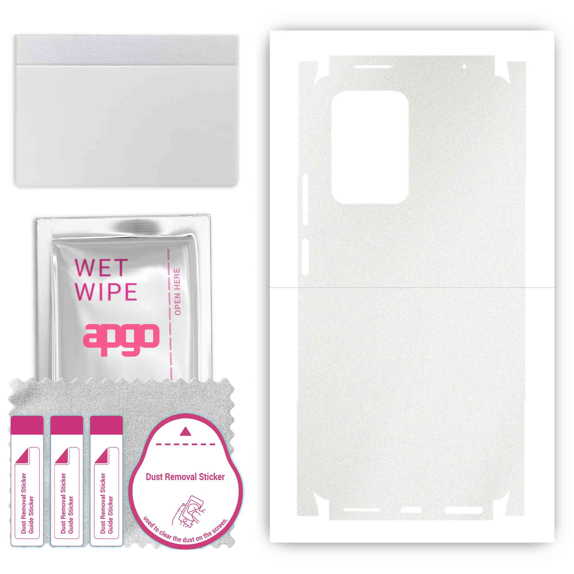 apgo Protective Skin Sticker for the back+sides compatible with Xiaomi 11T, Full Wrap Film, Foil, Vinyl - Pattern Matte Transparent
apgo Protective Skin Sticker for the back+sides compatible with Xiaomi 11T, Full Wrap Film, Foil, Vinyl - Pattern Matte Transparent