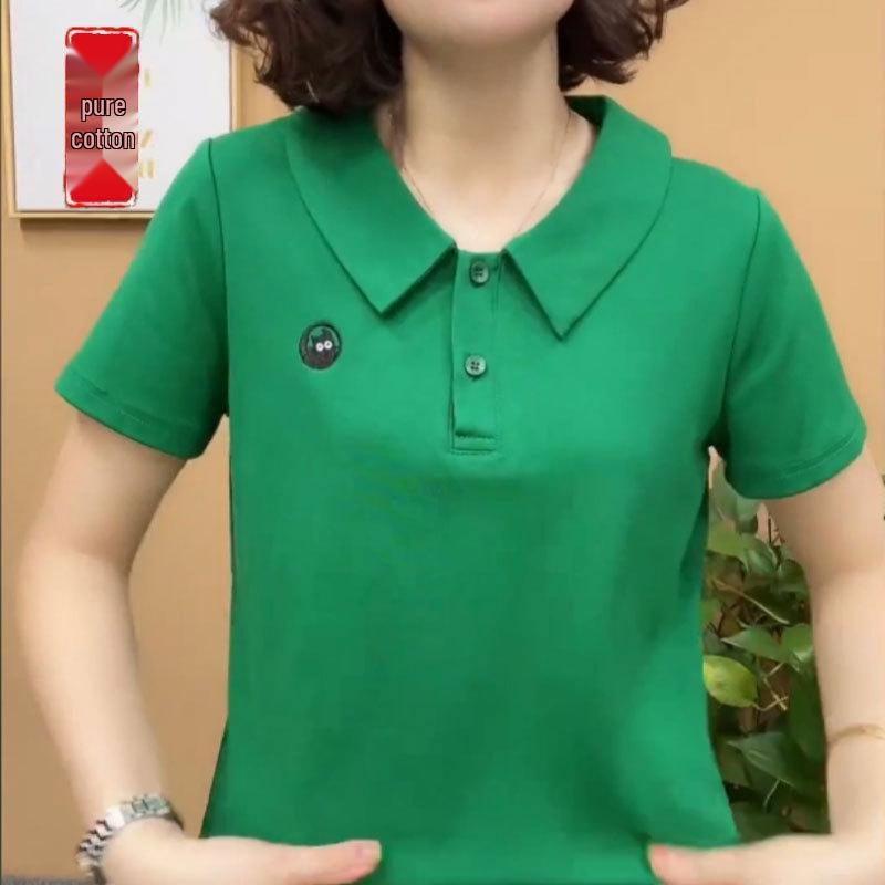 2024 Trendy Tummy-Hiding Polo: Slimming Solid Short Sleeve T-Shirt for Middle-Aged Moms 2XL (Recommended 110-120 jin) розовый
2024 Trendy Tummy-Hiding Polo: Slimming Solid Short Sleeve T-Shirt for Middle-Aged Moms 2XL (Recommended 110-120 jin) розовый