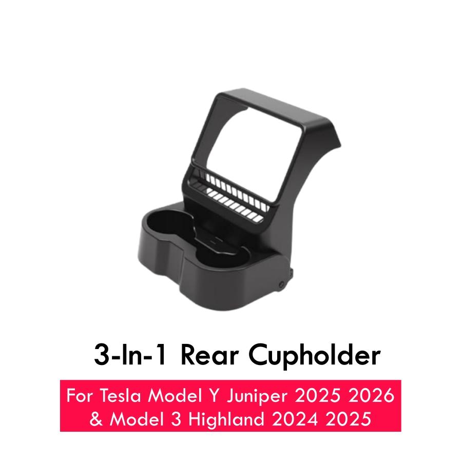 3-In-1 Design Rear Seat Cup Holder Organizer For Tesla Model Y Juniper 2025+ & Model 3 Highland 2024+ Retractable and Foldable чёрный
3-In-1 Design Rear Seat Cup Holder Organizer For Tesla Model Y Juniper 2025+ & Model 3 Highland 2024+ Retractable and Foldable чёрный