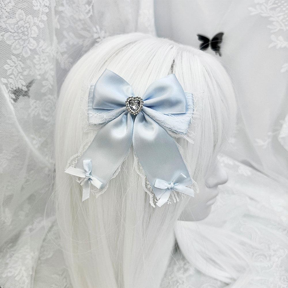 Cute Sweet Gothic Lolita Bow Hair Clip Y2K Black Lace Ribbon Bow Hair Jewelry Bow Hairclip DIY Accessory Pain Bag Decoration світло-синій колір
Cute Sweet Gothic Lolita Bow Hair Clip Y2K Black Lace Ribbon Bow Hair Jewelry Bow Hairclip DIY Accessory Pain Bag Decoration світло-синій колір
