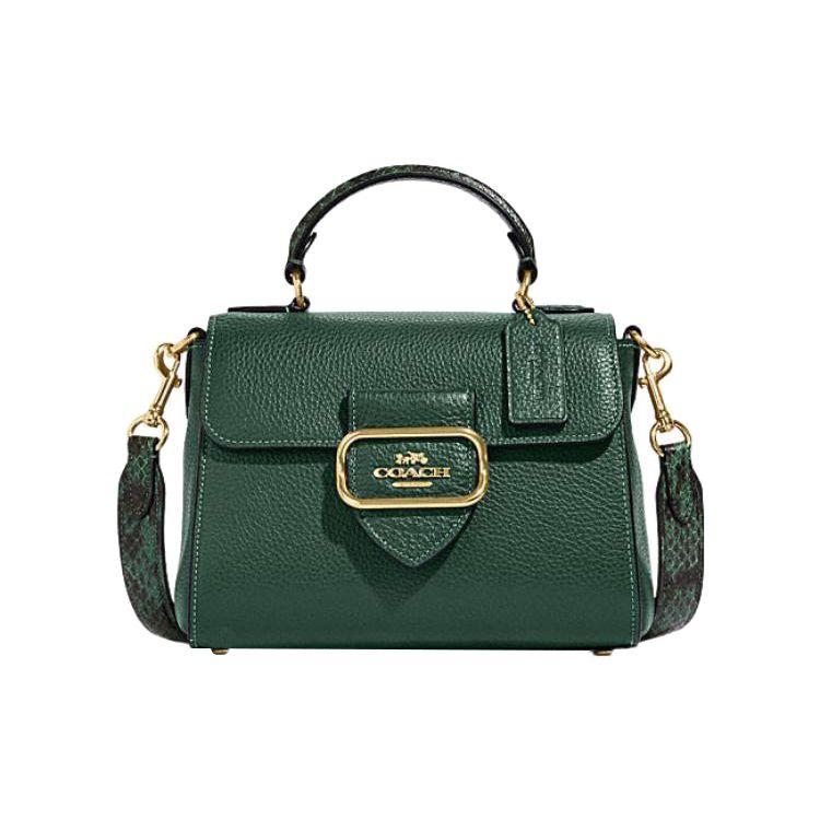 COACH Morgan Top Handle Satchel Green Pebbled Leather Snakeskin Accent Crossbody Bag Fashion Casual Daily Commute Handbag for Women CE568-IMV1Y Basic Set (Bag+Dust Bag)
COACH Morgan Top Handle Satchel Green Pebbled Leather Snakeskin Accent Crossbody Bag Fashion Casual Daily Commute Handbag for Women CE568-IMV1Y Basic Set (Bag+Dust Bag)