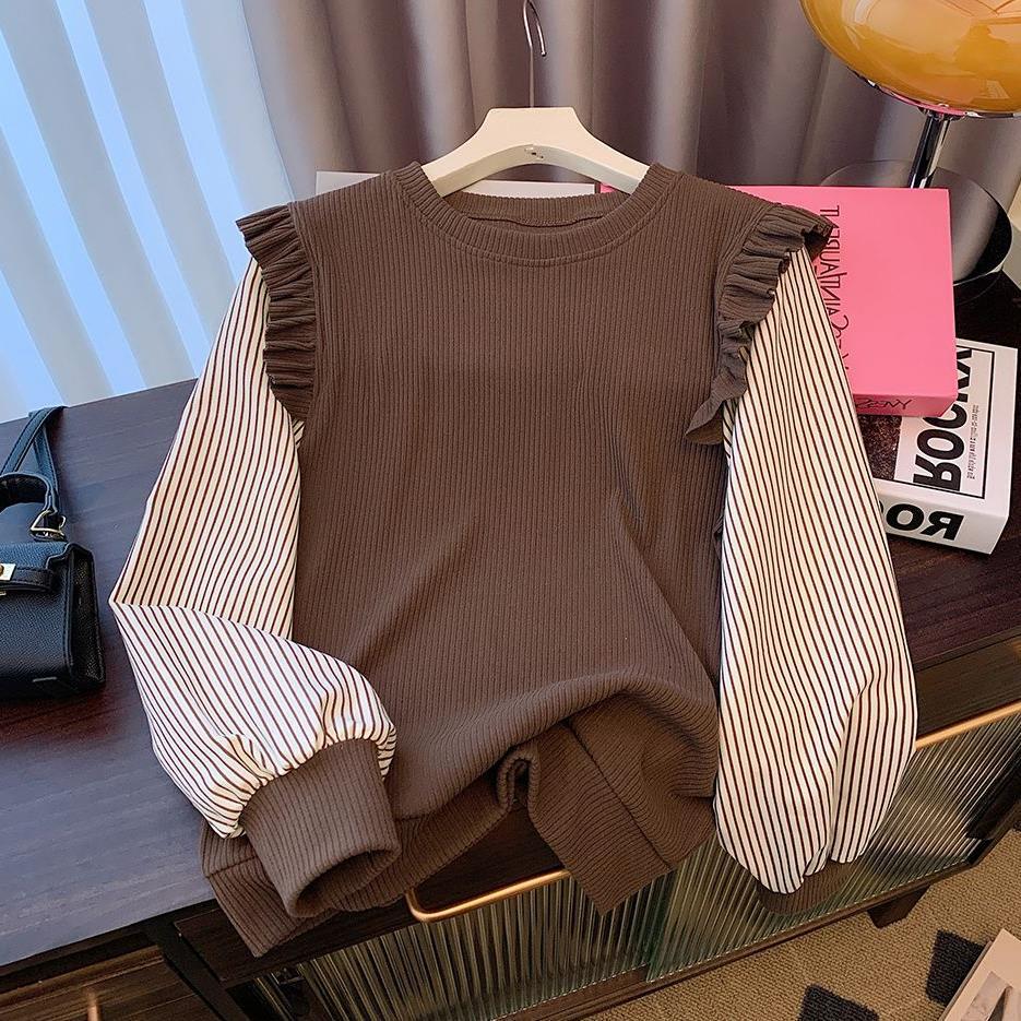 Вязаные облегающие топы Petite Maillard: Элегантный, универсальный, имитация двухкомпонентного дизайна L кофейный
Вязаные облегающие топы Petite Maillard: Элегантный, универсальный, имитация двухкомпонентного дизайна L кофейный