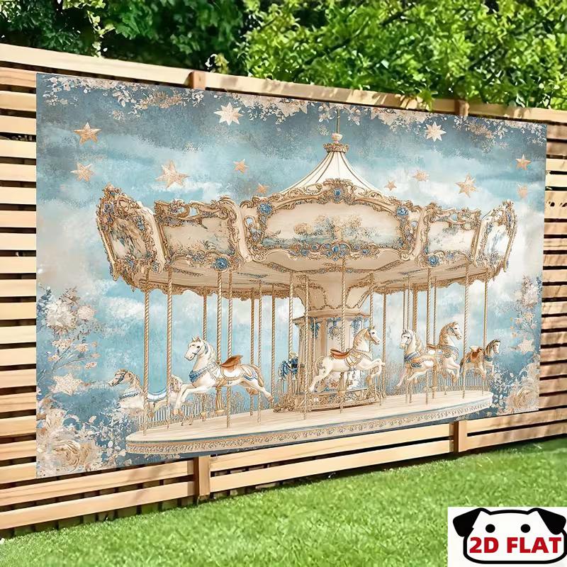 2D Romantic Blue Carousel Photo Booth Background Cloth 47.2x31.5inch/120*80cm
2D Romantic Blue Carousel Photo Booth Background Cloth 47.2x31.5inch/120*80cm