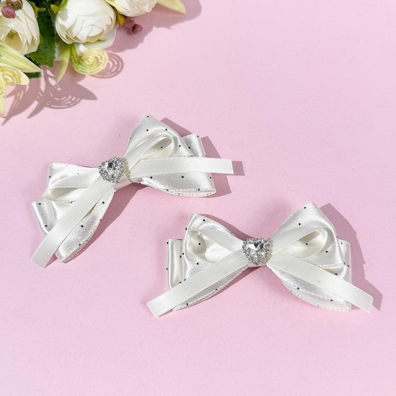 Women s Sparkle Rhinestone Satin Bow Hair Clips - Fashion Dot Hair Accessories for Daily/Party/Lolita Outfits (Black/Pink/White) білий
Women s Sparkle Rhinestone Satin Bow Hair Clips - Fashion Dot Hair Accessories for Daily/Party/Lolita Outfits (Black/Pink/White) білий
