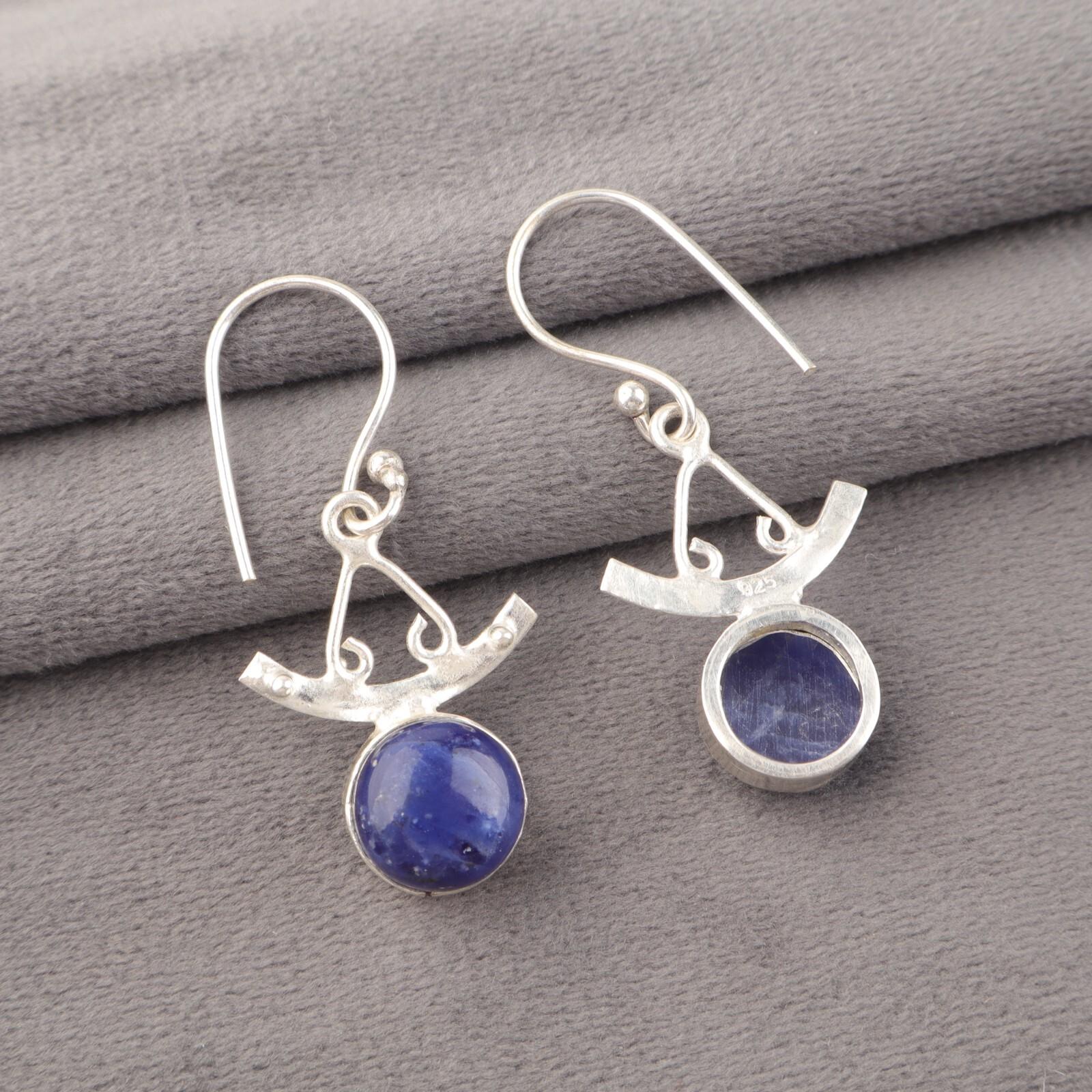 Natural Sodalite Gemstone 925 Sterling Silver Handmade Jewelry Earrings 1.63 EE-152-32
Natural Sodalite Gemstone 925 Sterling Silver Handmade Jewelry Earrings 1.63 EE-152-32