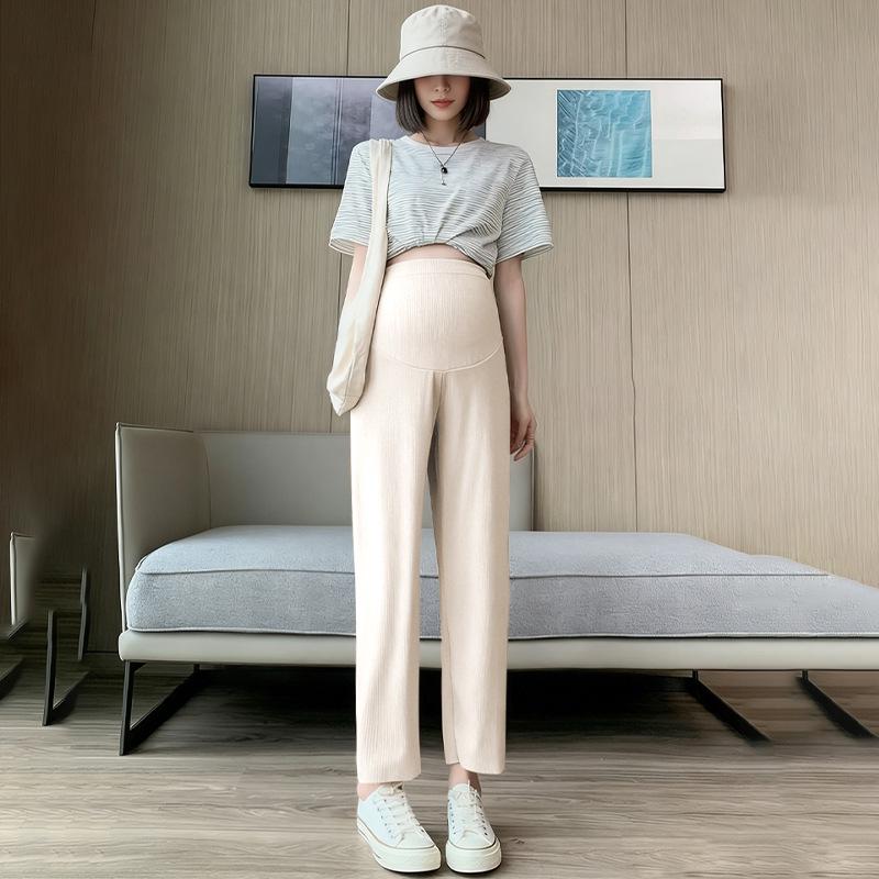 Fashionable Maternity Wide-Leg Pants: Lightweight, Nine-Point Length, Belly Support, Seamless, Loose Fit for Home and Outings 2XL 160-200 lbs
Fashionable Maternity Wide-Leg Pants: Lightweight, Nine-Point Length, Belly Support, Seamless, Loose Fit for Home and Outings 2XL 160-200 lbs