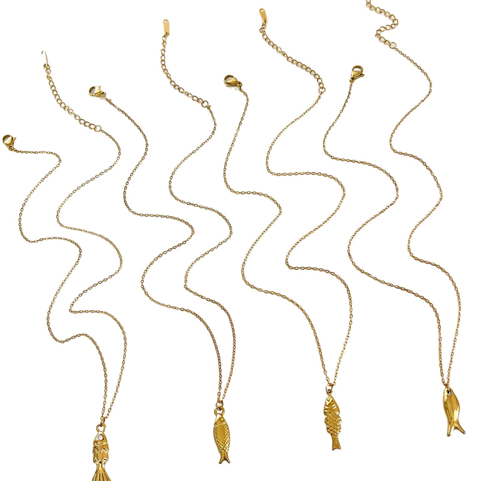 Уникальный дизайн Подвеска в виде рыбы Ожерелье Прочная нержавеющая сталь Водонепроницаемый Ювелирный аксессуар для женщин Принадлежности для пляжной вечеринки 5
Уникальный дизайн Подвеска в виде рыбы Ожерелье Прочная нержавеющая сталь Водонепроницаемый Ювелирный аксессуар для женщин Принадлежности для пляжной вечеринки 5