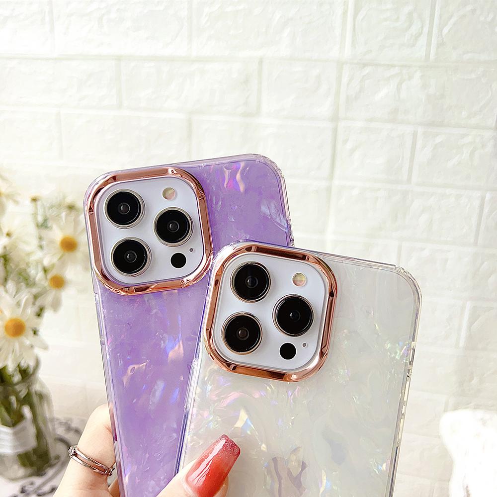 TPU+PC Phone Cover for iPhone 15 Pro Max,IMD Shell Pattern Back Protector Case White 
TPU+PC Phone Cover for iPhone 15 Pro Max,IMD Shell Pattern Back Protector Case White