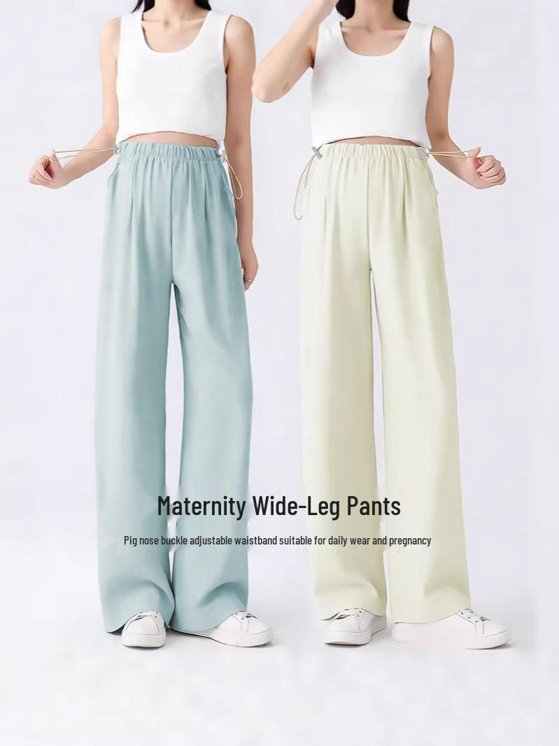 Maternity Wide-Leg Straight Pants - Plus Size, Tall & Slimming, Loose Fit, Summer Style 2XL (75-90 kg) синій
Maternity Wide-Leg Straight Pants - Plus Size, Tall & Slimming, Loose Fit, Summer Style 2XL (75-90 kg) синій
