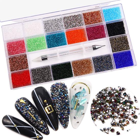1 Box Nail Rhinestones Multi-shape DIY Design Acrylic Fashion Nail Art Decorations
1 Box Nail Rhinestones Multi-shape DIY Design Acrylic Fashion Nail Art Decorations