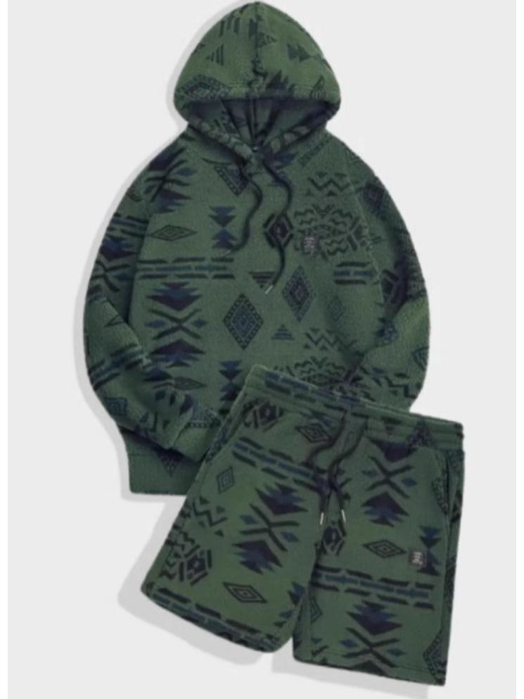 Men s Fashion Versatile Hooded Top & Lace-Up Shorts Set with Casual Printed Pants Small зелений
Men s Fashion Versatile Hooded Top & Lace-Up Shorts Set with Casual Printed Pants Small зелений
