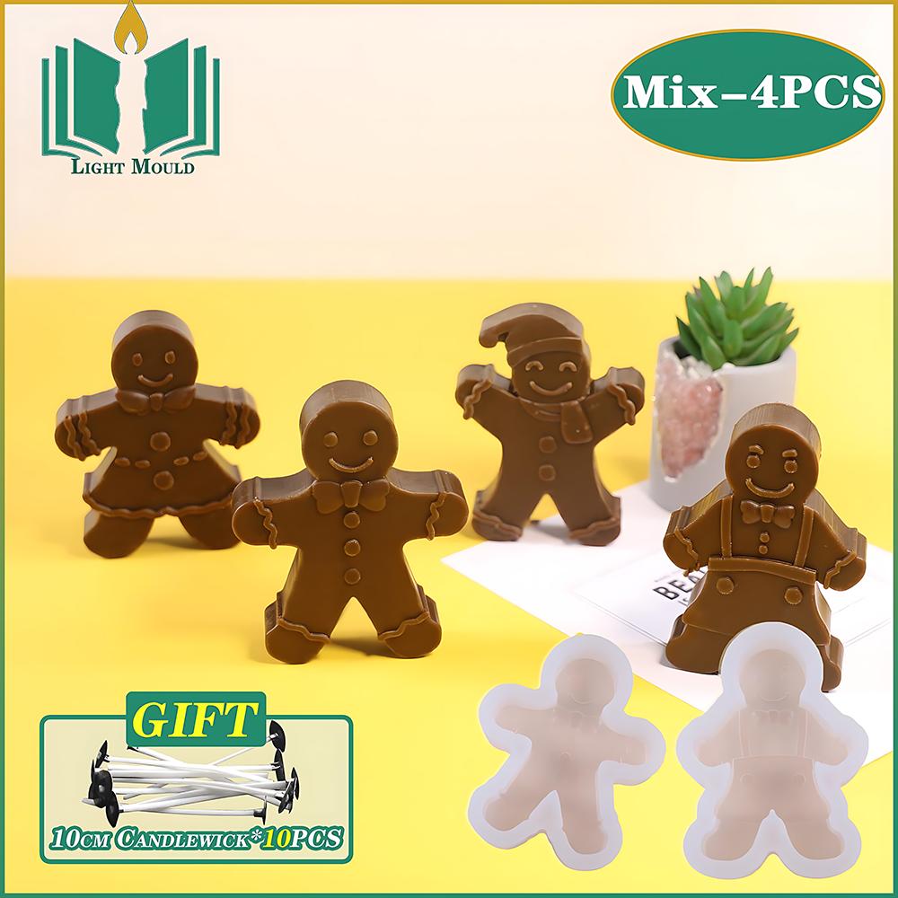 Mix-4PCS Christmas Scented Candle Silicone Mold INS Creative Cartoon Gingerbread Man Mold DIY Desktop Decoration Mould
Mix-4PCS Christmas Scented Candle Silicone Mold INS Creative Cartoon Gingerbread Man Mold DIY Desktop Decoration Mould