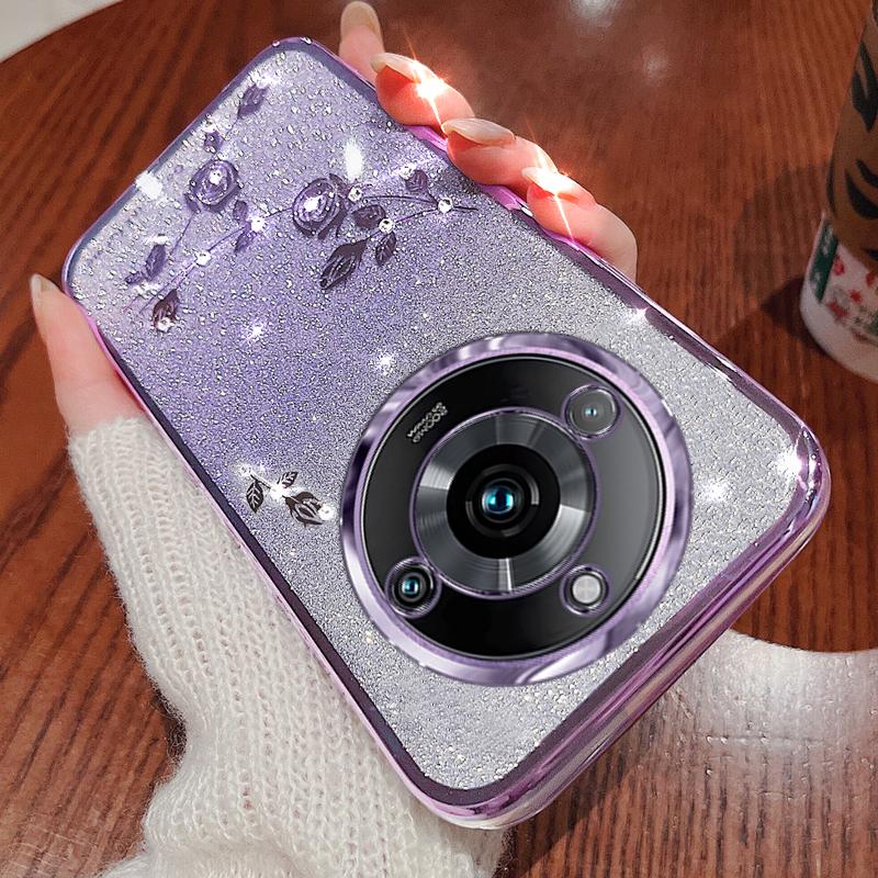 KADEM Gradient Phone Case for Realme 11 Pro+ 5G Glitter Rhinestone Flower TPU Cover Blue
KADEM Gradient Phone Case for Realme 11 Pro+ 5G Glitter Rhinestone Flower TPU Cover Blue