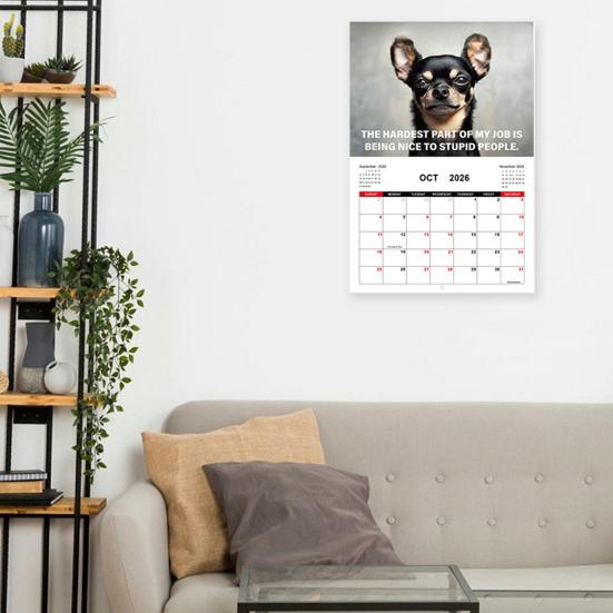 Desk Dogs 2026 Calendar Funny Dogs Illustrations Wall Calendar Jan.2026-Dec.2026 12 Monthly Planner for Home Office Dog
Desk Dogs 2026 Calendar Funny Dogs Illustrations Wall Calendar Jan.2026-Dec.2026 12 Monthly Planner for Home Office Dog