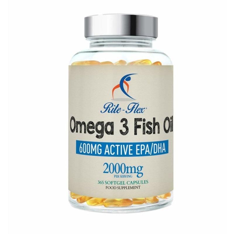 Rite-Flex Omega-3 Fish Oil, 2000 mg, 365 Softgel Capsules
Rite-Flex Omega-3 Fish Oil, 2000 mg, 365 Softgel Capsules