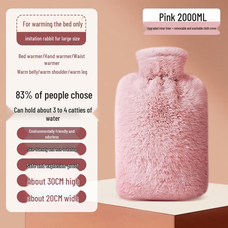 Fumade Plush Hot Water Bottle Hand Warmer
Fumade Plush Hot Water Bottle Hand Warmer