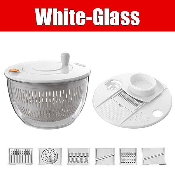7‑Piece Multifunction Salad Spinner Set Vegetable Washer Salad Chopper Slicer Shredder Grater Salad Bowl with Lid Kitchen Gadget
7‑Piece Multifunction Salad Spinner Set Vegetable Washer Salad Chopper Slicer Shredder Grater Salad Bowl with Lid Kitchen Gadget