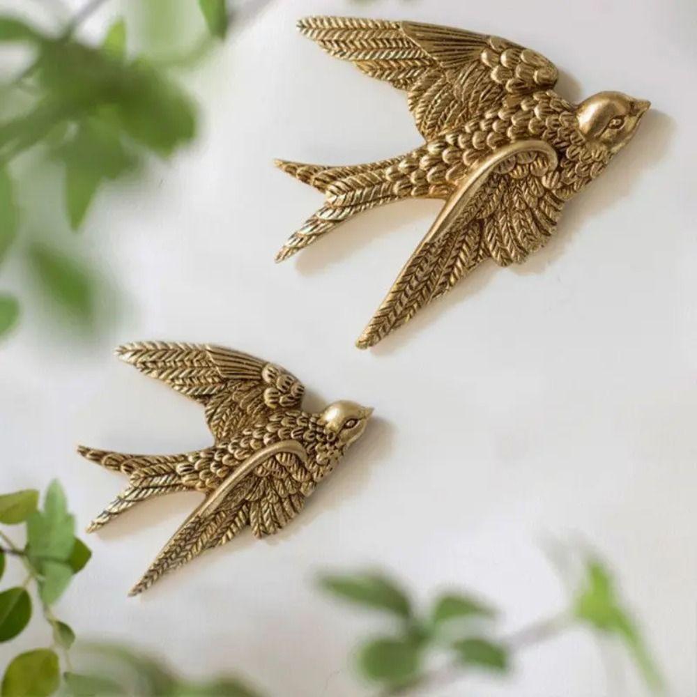 Simulated Bird Wall Hangings Decoration Golden Swallow Sculpture Crafts Wall Figurines Gift S
Simulated Bird Wall Hangings Decoration Golden Swallow Sculpture Crafts Wall Figurines Gift S