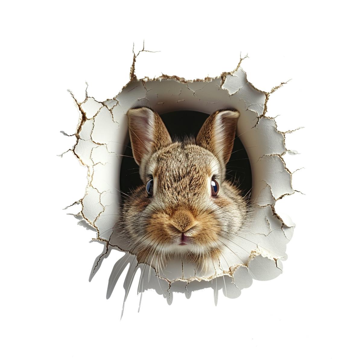 3D Peeking Bunny Toilet Stickers, Cute Breaking Wall Rabbit Waterproof Removable Self-Adhesive 30x30cm різнокольоровий
3D Peeking Bunny Toilet Stickers, Cute Breaking Wall Rabbit Waterproof Removable Self-Adhesive 30x30cm різнокольоровий