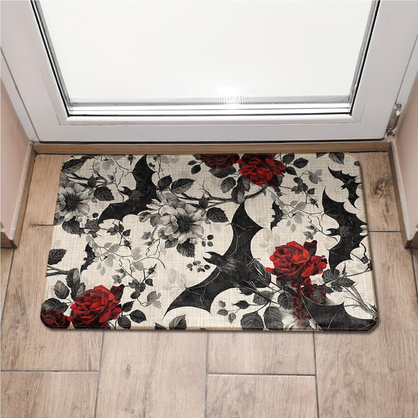 Tappetino per porta a tema Halloween Modello scheletro Interessante tappeto Ingresso Tappetino per interni durevole e morbido Decorazione della casa 40cm x 60cm
Tappetino per porta a tema Halloween Modello scheletro Interessante tappeto Ingresso Tappetino per interni durevole e morbido Decorazione della casa 40cm x 60cm