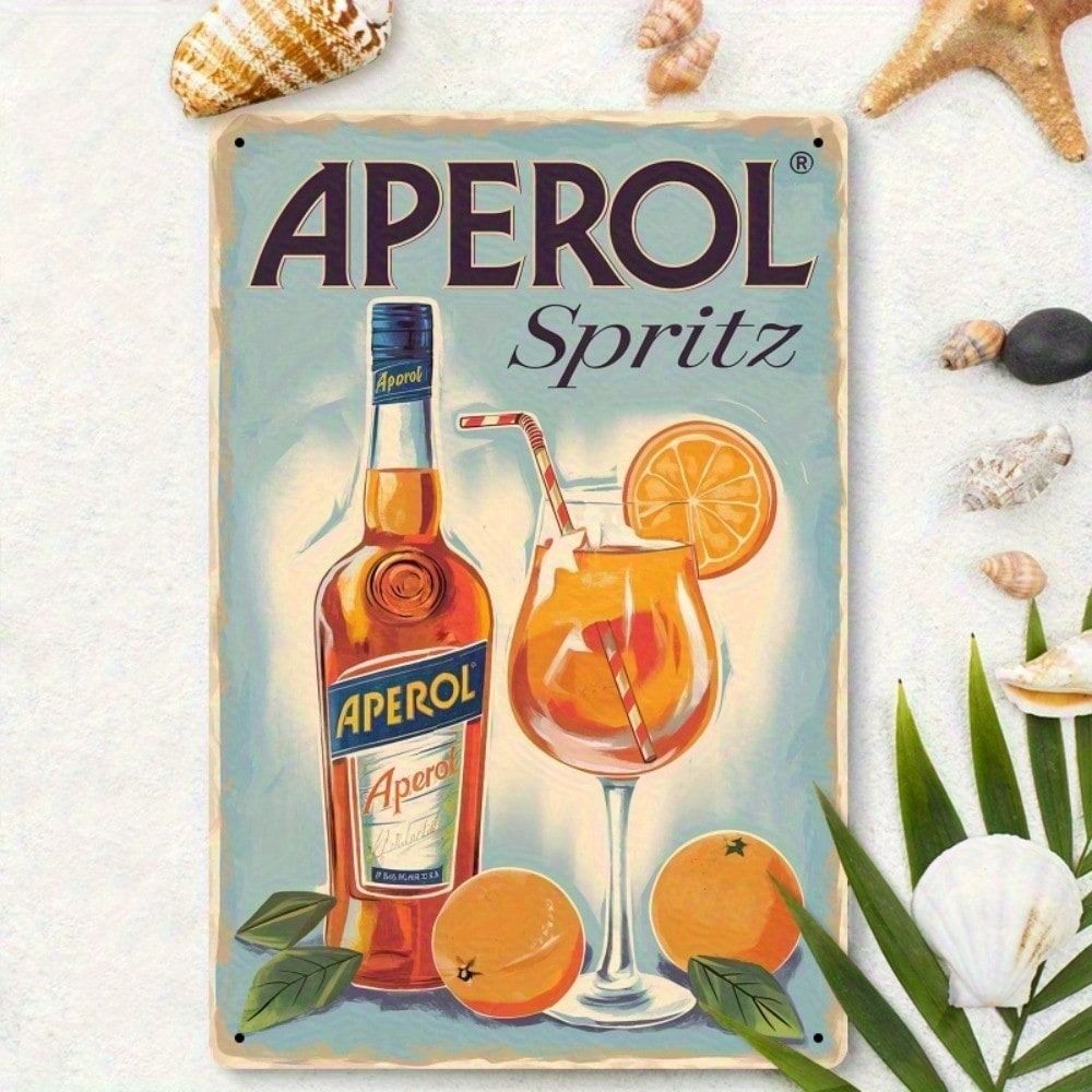 Metal Poster Wall Art, Vintage Aperol Spritz Decor, Tin Sign for Bar Kitchen
Metal Poster Wall Art, Vintage Aperol Spritz Decor, Tin Sign for Bar Kitchen