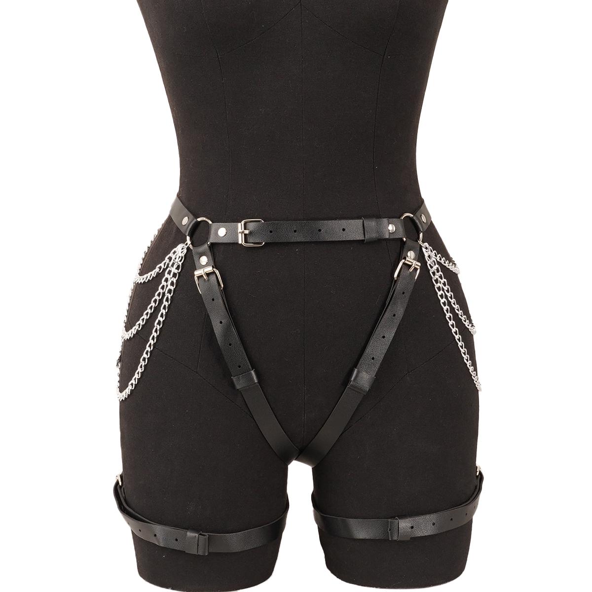Women S Gothic Pu Leather Belt Chain Garter Gothic Thigh Girdle Girdle Bands
Women S Gothic Pu Leather Belt Chain Garter Gothic Thigh Girdle Girdle Bands