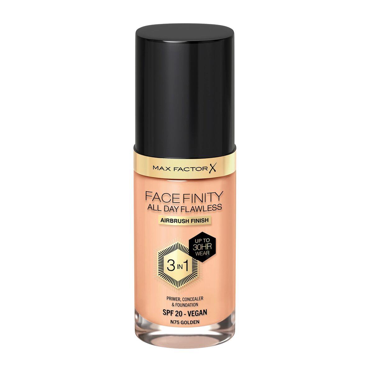 Max Factor Facefinity 3-in-1 Creamy Foundation Spf 20 No. 75-golden 30 ml
Max Factor Facefinity 3-in-1 Creamy Foundation Spf 20 No. 75-golden 30 ml
