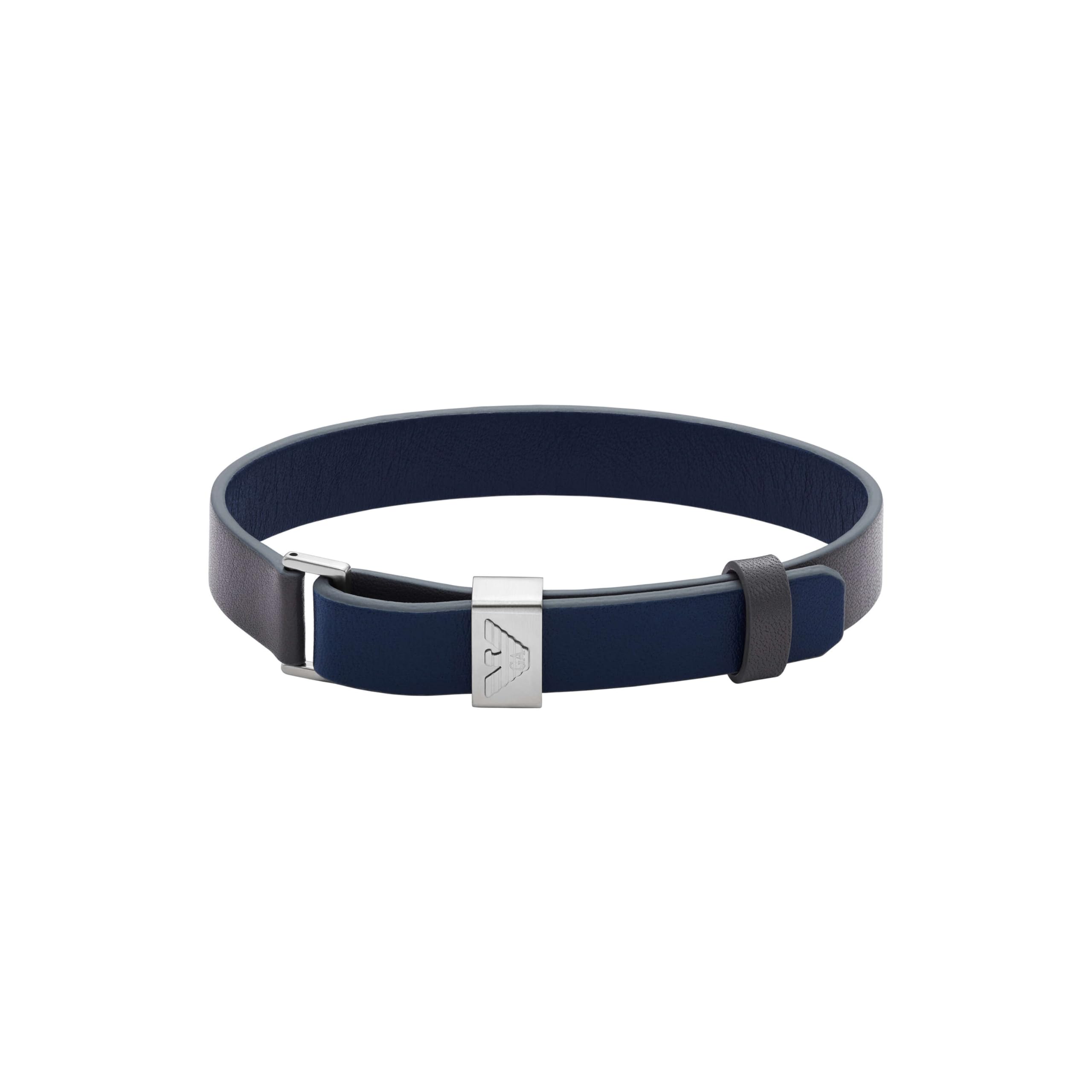 Мужской браслет Emporio Armani EGS2918040 с синим и серым кожаным ремешком, синий
Мужской браслет Emporio Armani EGS2918040 с синим и серым кожаным ремешком, синий