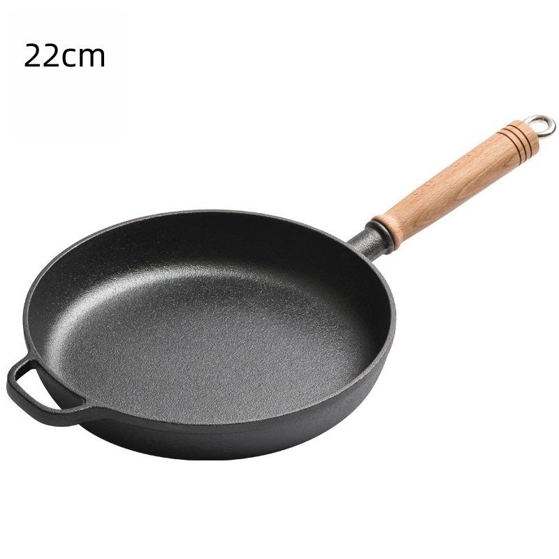 JUSTINLAU Cast Iron Frying Pan Non-stick Flat-bottomed Pan with Anti-scald Wooden Handle Steak Eggs Pancake Skillets Kitchenware
JUSTINLAU Cast Iron Frying Pan Non-stick Flat-bottomed Pan with Anti-scald Wooden Handle Steak Eggs Pancake Skillets Kitchenware
