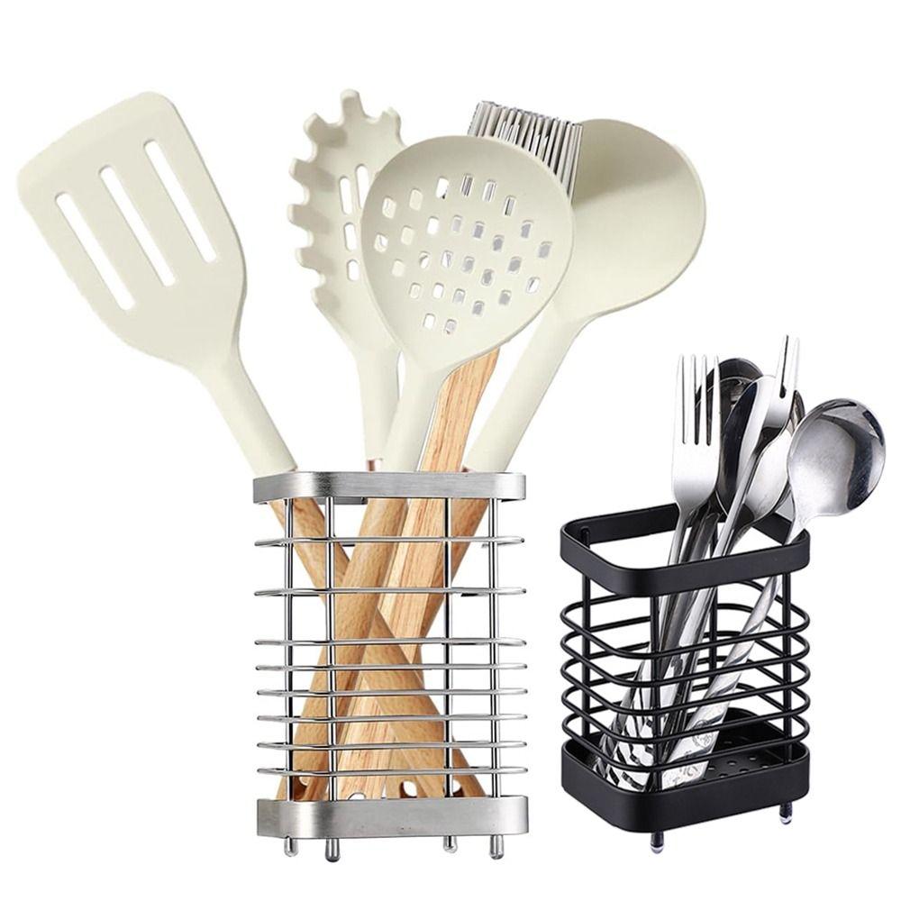 Stainless Steel Utensil Storage Organizer Draining Hole Base Chopstick Drying Racks Spoons Silver S
Stainless Steel Utensil Storage Organizer Draining Hole Base Chopstick Drying Racks Spoons Silver S