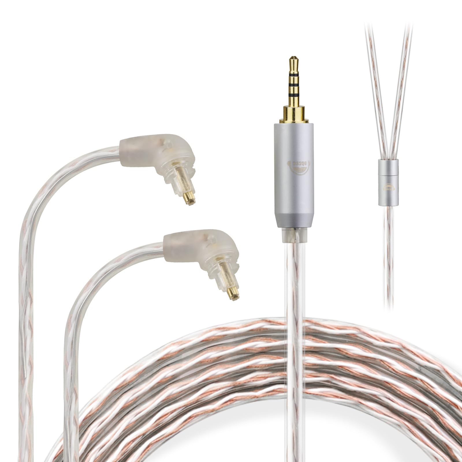 okcsc JBX for Sony EX Series Earphone Cable for Earphones and Headphones Compatible with OFC Length Re-Cable MDR-EX1000, MDR-EX600, MDR-EX800ST, etc.
okcsc JBX for Sony EX Series Earphone Cable for Earphones and Headphones Compatible with OFC Length Re-Cable MDR-EX1000, MDR-EX600, MDR-EX800ST, etc.