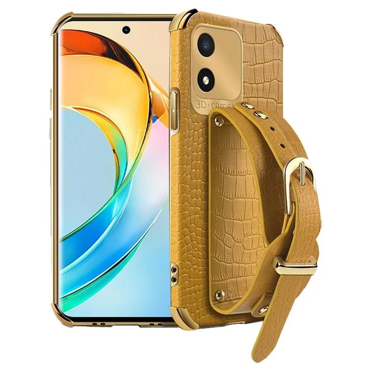 Для Honor X5 4G чехол с защитой от падения 6D гальванический браслет из искусственной кожи и ТПУ чехол для телефона
Для Honor X5 4G чехол с защитой от падения 6D гальванический браслет из искусственной кожи и ТПУ чехол для телефона