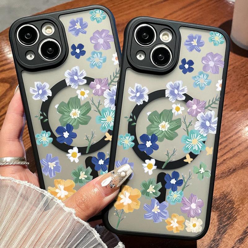 For Magsafe Magnetic Flowers Pattern Shell For Iphone 16 Pro 15 Pro 14 13 12 Pro Max 11 Clear Shockproof Soft Edges Acrylic Hard Cover iPhone 15
For Magsafe Magnetic Flowers Pattern Shell For Iphone 16 Pro 15 Pro 14 13 12 Pro Max 11 Clear Shockproof Soft Edges Acrylic Hard Cover iPhone 15