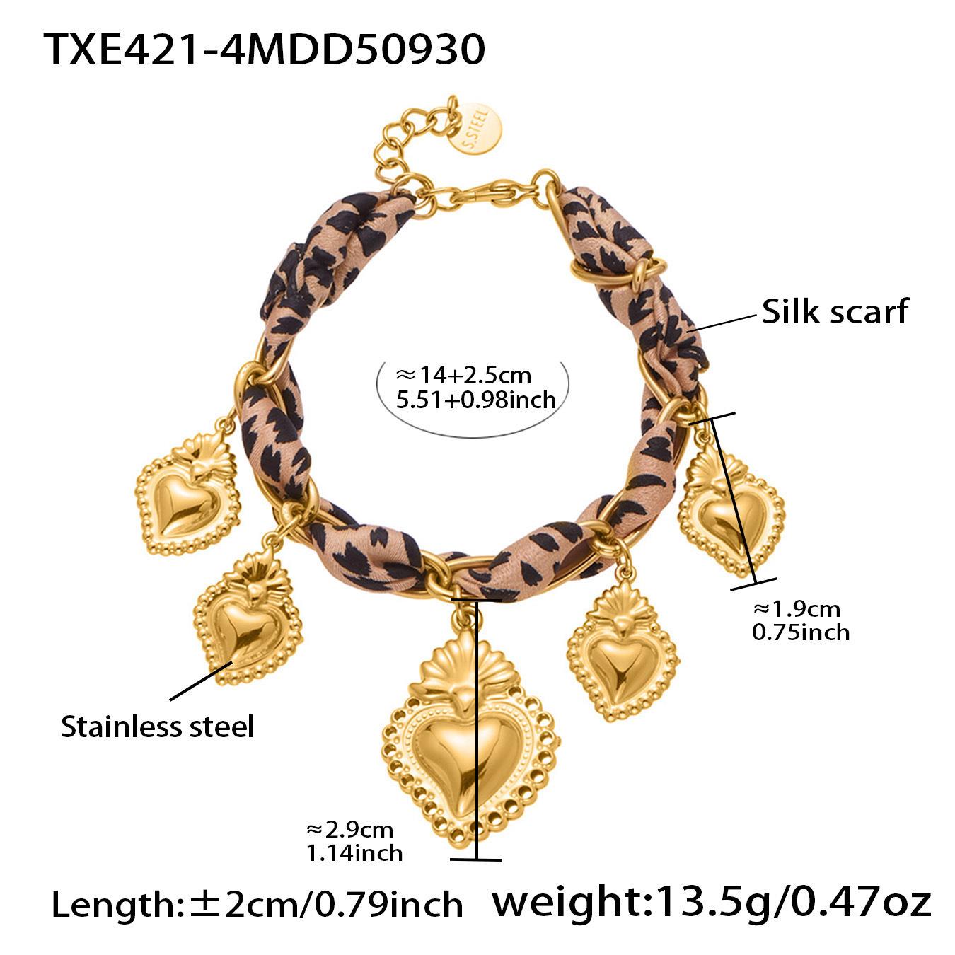 Statement Шарф-Кольє з Браслетом 18 карат Золоте Покриття Нержавіюча Сталь Серце Позолочений Браслет Набір Прикрас для Жінок
Statement Шарф-Кольє з Браслетом 18 карат Золоте Покриття Нержавіюча Сталь Серце Позолочений Браслет Набір Прикрас для Жінок