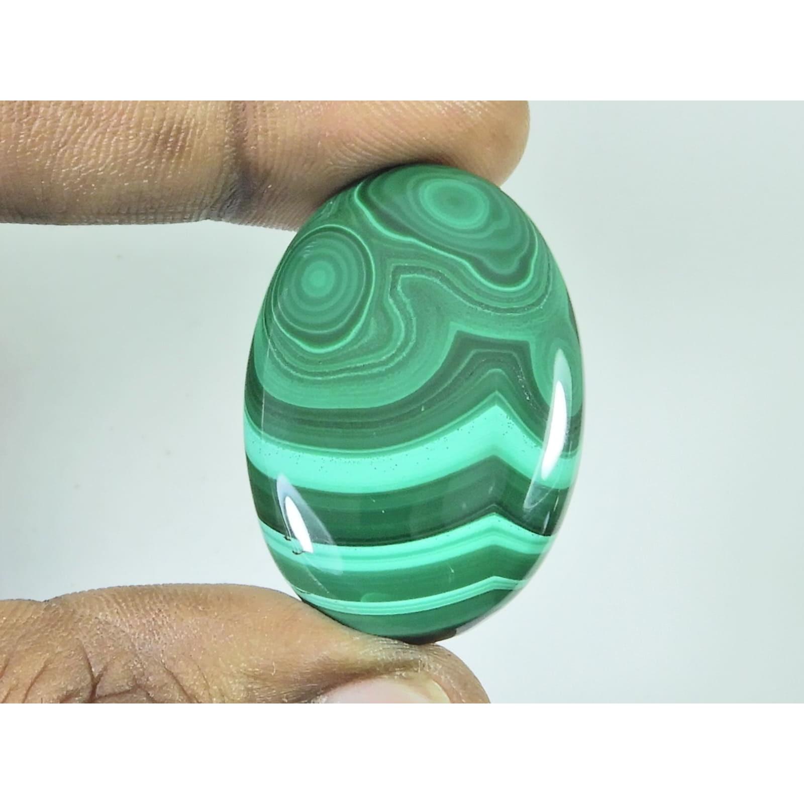 62Cts. Natural Green Malachite Oval Shape Cabochon Loose Gemstone 25X38X05MM D-379
62Cts. Natural Green Malachite Oval Shape Cabochon Loose Gemstone 25X38X05MM D-379