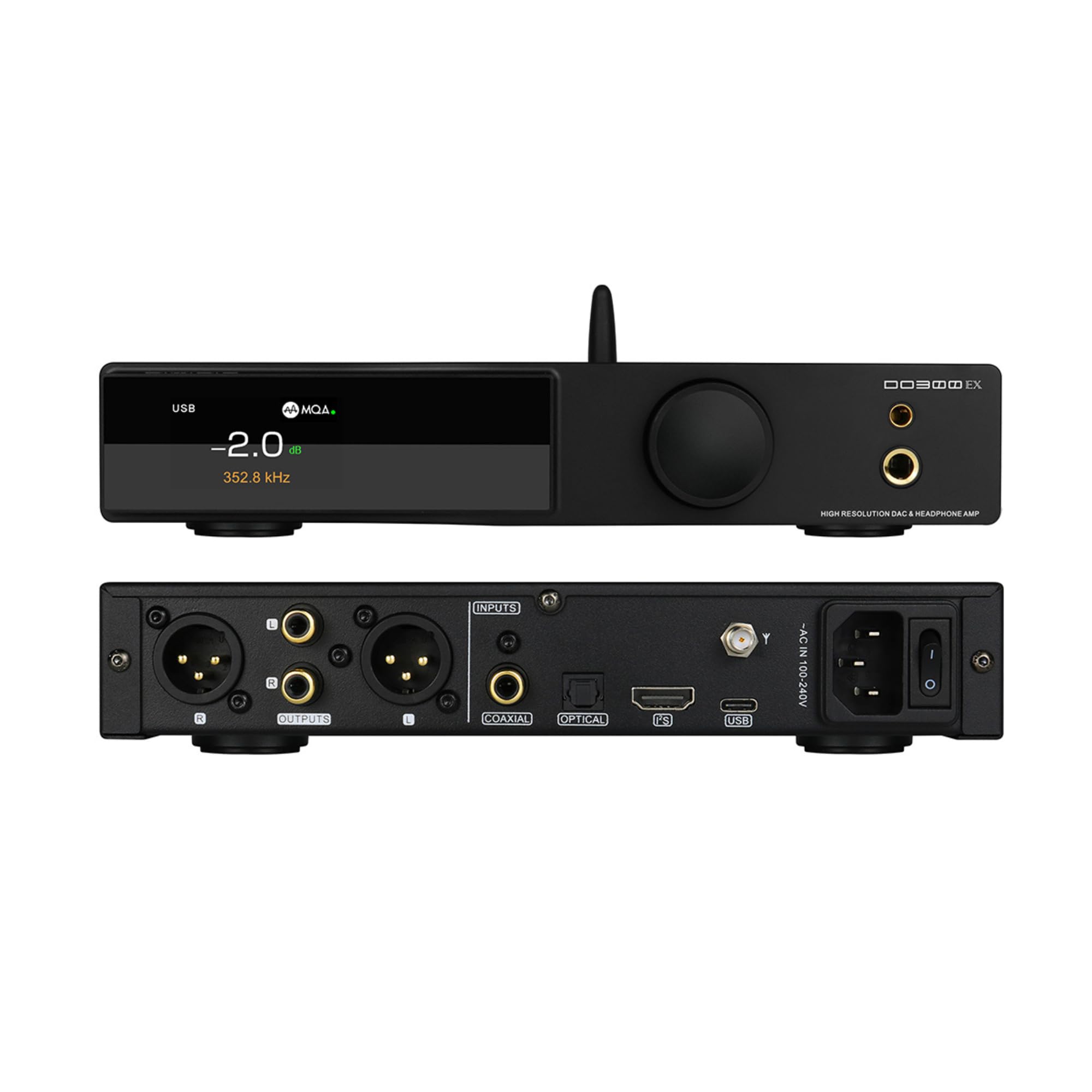 SMSL DO300EX MQA DAC Balanced Headphone Amplifier AK4191 AK4499EX Input Headphone Output HiFi Desktop Preamp XU-316 USB/Optical/Coaxial/Bluetooth чорний
SMSL DO300EX MQA DAC Balanced Headphone Amplifier AK4191 AK4499EX Input Headphone Output HiFi Desktop Preamp XU-316 USB/Optical/Coaxial/Bluetooth чорний