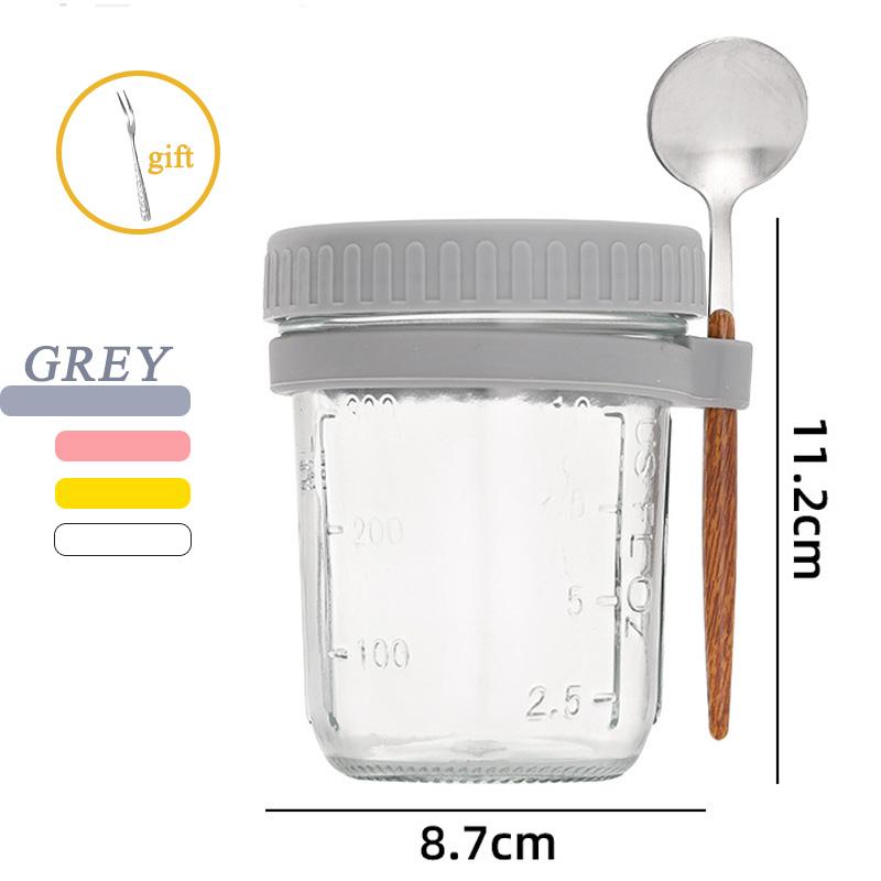High-value Oat Cup Transparent Glass with Lid and Spoon, Good Sealing with Scale , Simple and Multi-color Optional Breakfast Cup 350ML серый
High-value Oat Cup Transparent Glass with Lid and Spoon, Good Sealing with Scale , Simple and Multi-color Optional Breakfast Cup 350ML серый