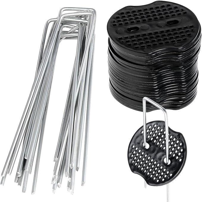 Garden ground cover pegs and lawn pegs (50 three-hole pegs + 50 pegs) One size срібний
Garden ground cover pegs and lawn pegs (50 three-hole pegs + 50 pegs) One size срібний