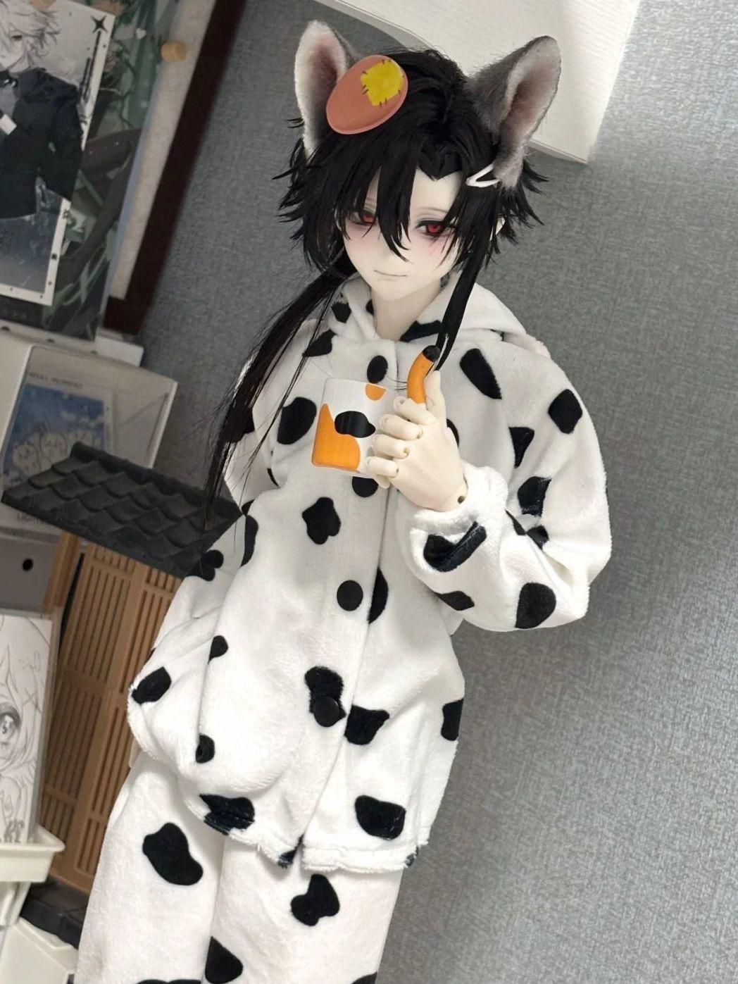 BJD doll clothes suitable for 1/3 1/4 1/6 size Cute black and white pajama set doll accessories (2 points) 1-6size big
BJD doll clothes suitable for 1/3 1/4 1/6 size Cute black and white pajama set doll accessories (2 points) 1-6size big