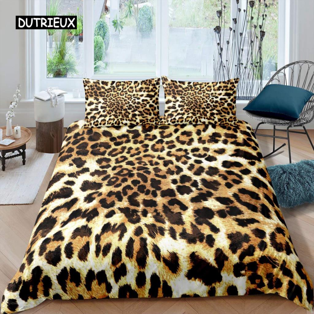Leopard Print Duvet Cover Microfiber Red Rose Blossom Floral Bedding Set Brown Cheetah Safari Wildlife Animal King Bedding Set US King(264x228cm)
Leopard Print Duvet Cover Microfiber Red Rose Blossom Floral Bedding Set Brown Cheetah Safari Wildlife Animal King Bedding Set US King(264x228cm)