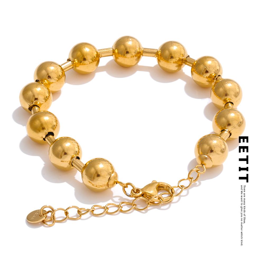 Eetit Waterproof Stainless Steel Beads Chain Bracelet Bangle Stain Less Metal Texture Personalized Attractive Jewelry New золотий
Eetit Waterproof Stainless Steel Beads Chain Bracelet Bangle Stain Less Metal Texture Personalized Attractive Jewelry New золотий