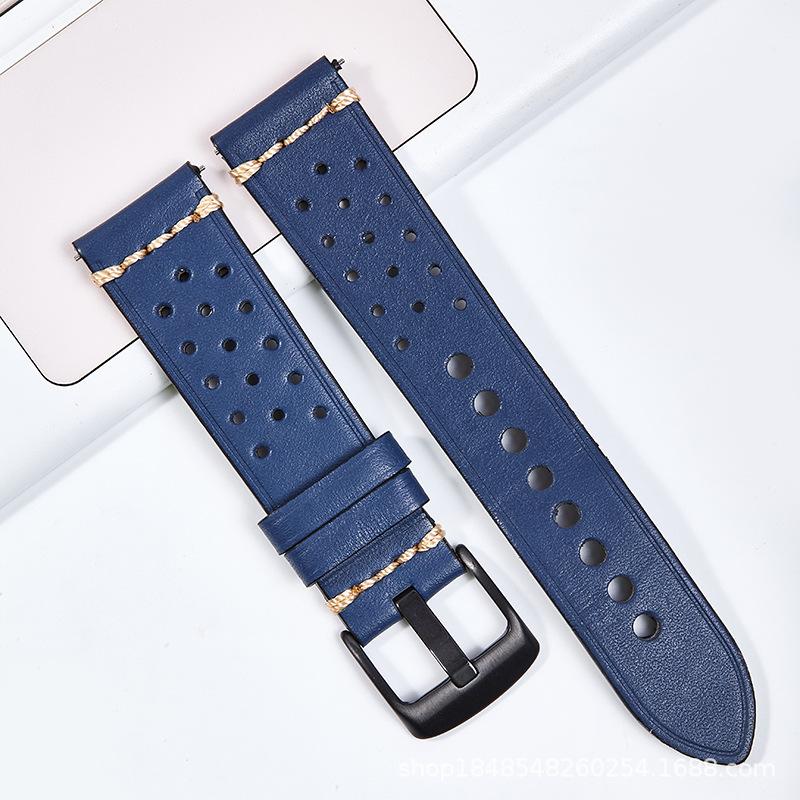 Leather Hand Pull Cable Watch Strap, Suitable For Huawei 20Mm 22Mm Leather Strap, High-End Soft 20mm silver buckle синий
Leather Hand Pull Cable Watch Strap, Suitable For Huawei 20Mm 22Mm Leather Strap, High-End Soft 20mm silver buckle синий
