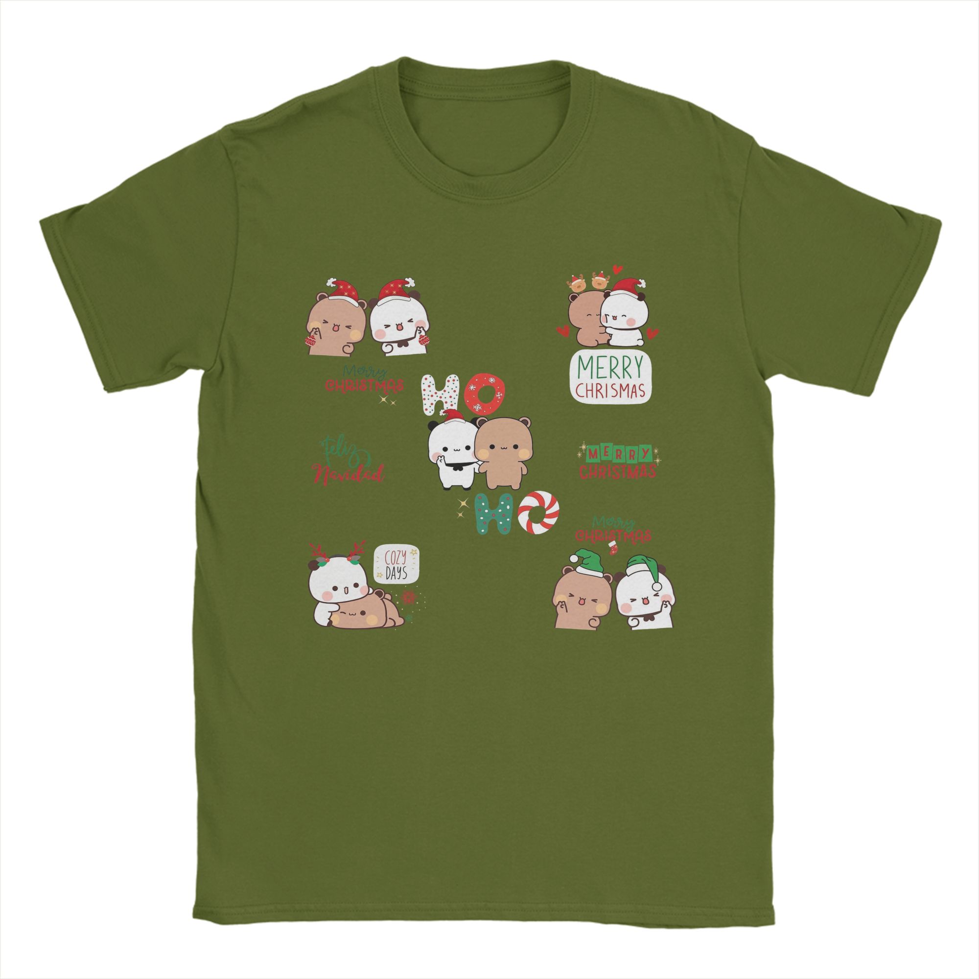 Vintage T Shirt DuDu Bear and BuBu Panda Merry Christmas Pack! Cotton T-Shirts Hipster Tshirt for Men Summer Short Sleeve Tees 4XL
Vintage T Shirt DuDu Bear and BuBu Panda Merry Christmas Pack! Cotton T-Shirts Hipster Tshirt for Men Summer Short Sleeve Tees 4XL