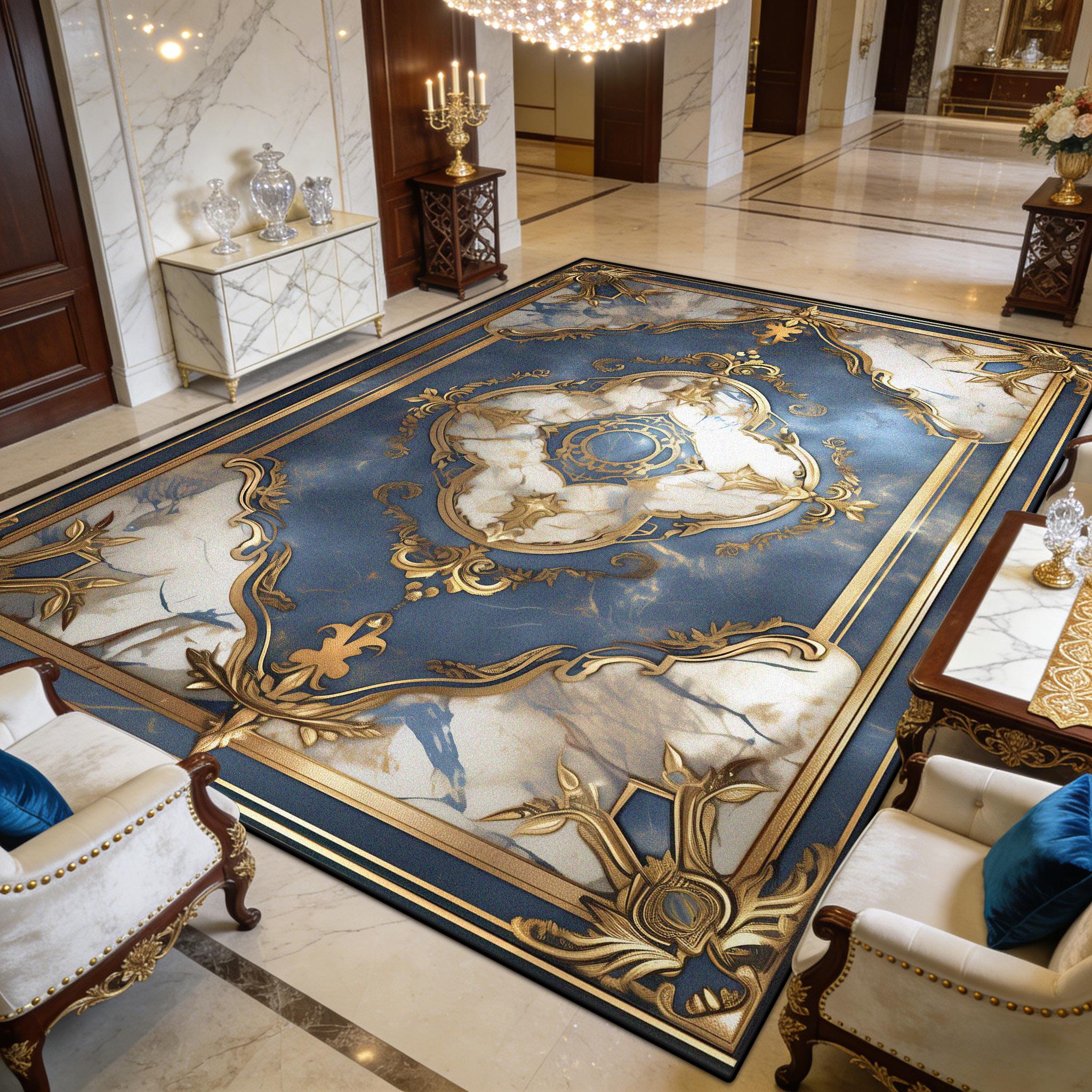 European Palace Luxury Marble Non-slip Carpet Decoration Bedroom Living Room Fluffy Rug Easy Clean Short Velvet Large Floor Mats 50x80cm
European Palace Luxury Marble Non-slip Carpet Decoration Bedroom Living Room Fluffy Rug Easy Clean Short Velvet Large Floor Mats 50x80cm
