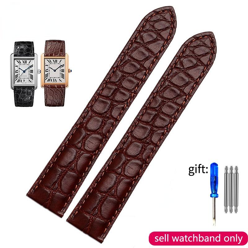 Genuine Leather Watch Strap for Cartier Tank Solo Crocodile Leather Watch Strap London Claire Leather Bracelet 18 20 22 23 24mm 19mm
Genuine Leather Watch Strap for Cartier Tank Solo Crocodile Leather Watch Strap London Claire Leather Bracelet 18 20 22 23 24mm 19mm