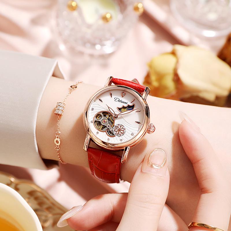 Genuine Automatic Mechanical Waterproof Watch for Women - Trendy Multi-Functional with Day, Date, Month, Year, and Starry Design.
Genuine Automatic Mechanical Waterproof Watch for Women - Trendy Multi-Functional with Day, Date, Month, Year, and Starry Design.