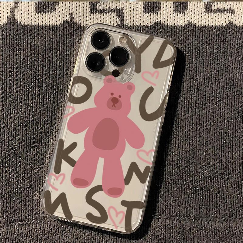 Pink Teddy Bear Alphabet Heart art Phone Case for iPhone 17 16 15 14 13 12 11 16E Series Pro Max Plus Double Layer Protection iphone 16 ProMax
Pink Teddy Bear Alphabet Heart art Phone Case for iPhone 17 16 15 14 13 12 11 16E Series Pro Max Plus Double Layer Protection iphone 16 ProMax
