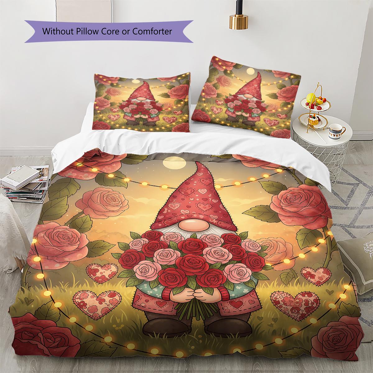 Valentine s Day Pattern Bedding Quilt Cover Pillowcase Home Decoration Birthday Gift (1 * duvet cover + 2 * pillowcase, without core) 135x200cm
Valentine s Day Pattern Bedding Quilt Cover Pillowcase Home Decoration Birthday Gift (1 * duvet cover + 2 * pillowcase, without core) 135x200cm